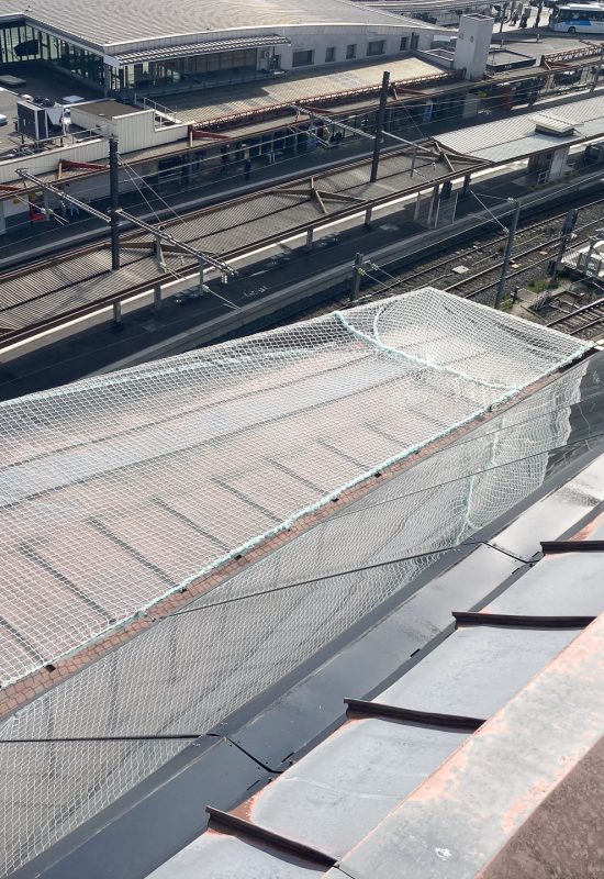 Pose de filets de sécurité